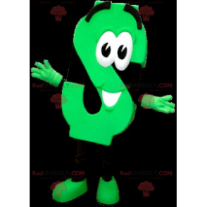 Mascotbogstav S neongrøn og sort - Redbrokoly.com