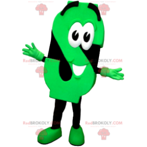 Mascot letra S verde neón y negro - Redbrokoly.com