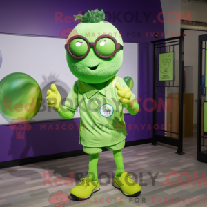 Postava maskota Lime Green...
