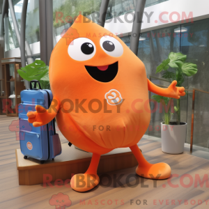 Orange Stingray maskot...
