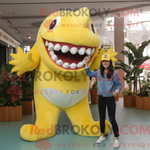 Citrongul Megalodon maskot...