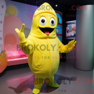 Citrongul regnbue maskot...