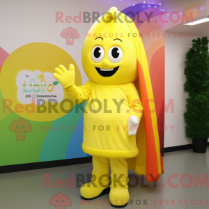 Lemon Yellow Rainbow mascot...