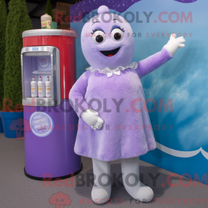Lavendel brusboks maskot...