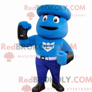 Blue Boxing Glove mascot...
