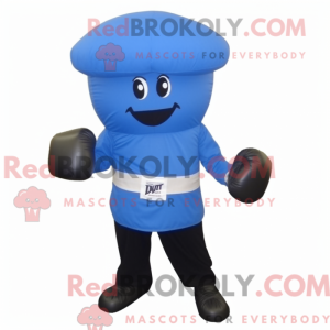 Blå Boksehandske maskot...