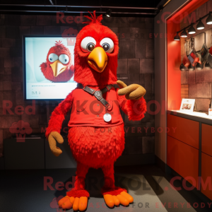 Red Crow-maskotdraktfigure...