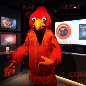 Disfraz de mascota Red Crow...