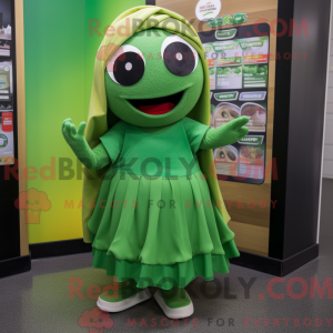 Groen Pho mascottekostuum...