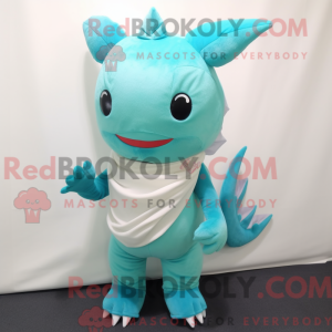 Costume de mascotte Cyan...