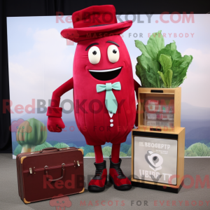 Red Beet-mascottekostuum...