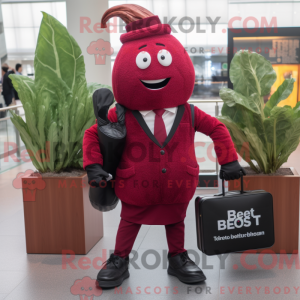 Red Beet maskot kostyme...