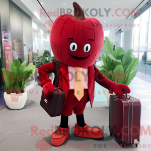 Red Beet maskot kostume...