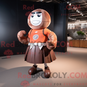 Rust Rugby Ball mascot...