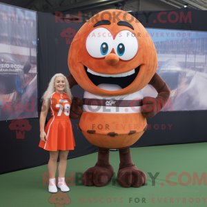 Rust Rugby Ball mascot...