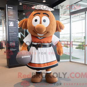 Rust Rugby Ball mascot...