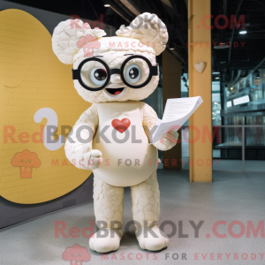 Cream Love Letter mascot...