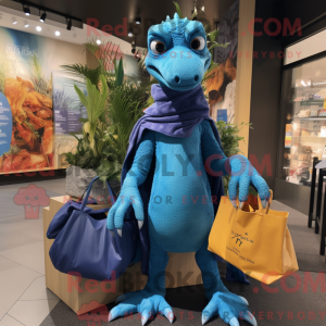 Blue Coelophysis mascot...