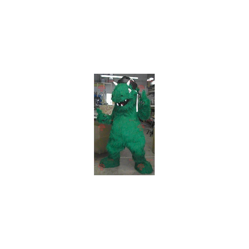 Green dinosaur monster mascot - Redbrokoly.com