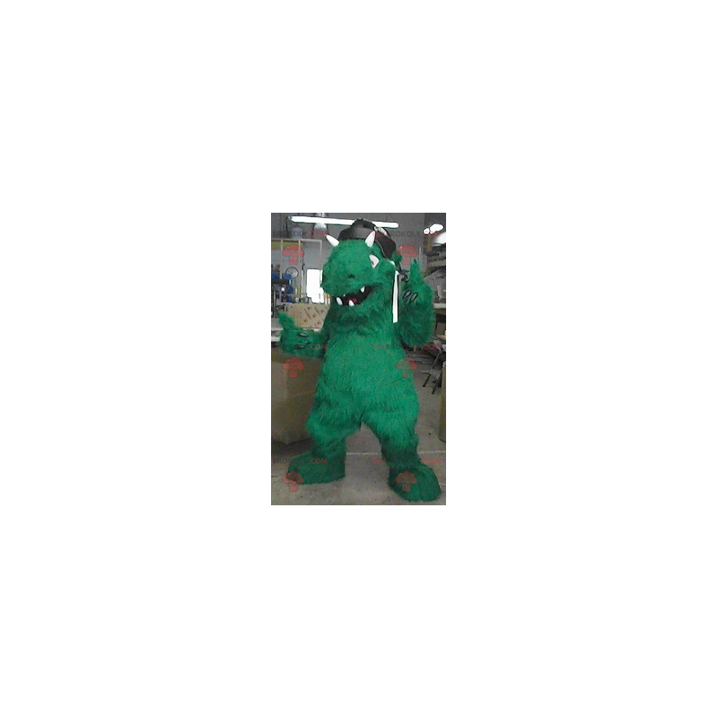 Mascote monstro dinossauro verde - Redbrokoly.com