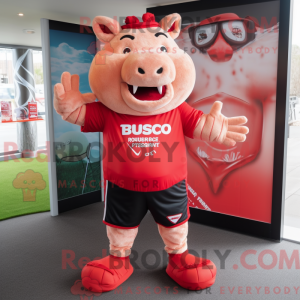 Red Sow mascot costume...