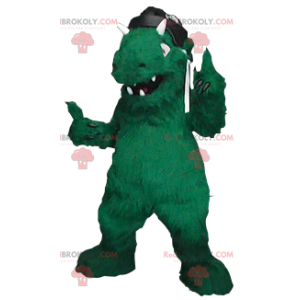 Mascotte de monstre de dinosaure vert - Redbrokoly.com