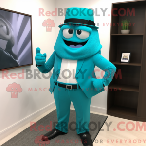 Turquoise Attorney mascot...