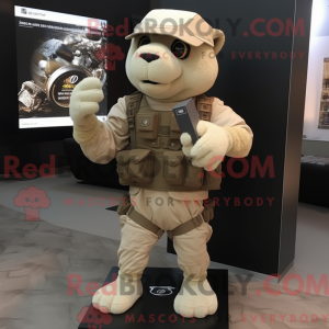Mascotte de Commando beige...