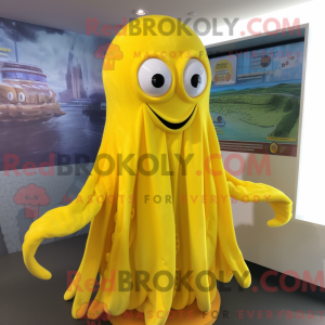 Lemon Yellow Octopus mascot...