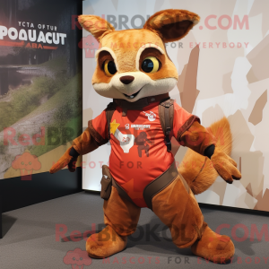 Rust Flying Squirrel maskot...