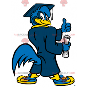 New graduate blue bird mascot - Redbrokoly.com