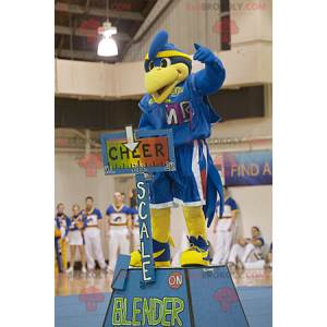 Mascotte d'oiseau bleu de nouveau diplômé - Redbrokoly.com