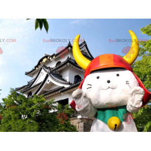Mascote do gato Samurai - mascote de Hikonyan - Redbrokoly.com