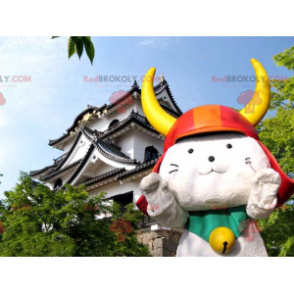 Mascote do gato Samurai - mascote de Hikonyan - Redbrokoly.com