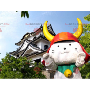 Mascotte de chat samouraï - Mascotte d'Hikonyan - Redbrokoly.com