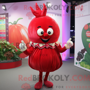 Red Turnip mascot costume...