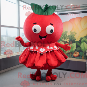 Red Turnip-mascottekostuum...