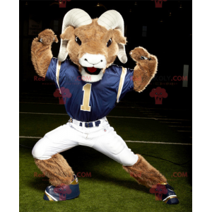 Brown and white ram mascot - Redbrokoly.com