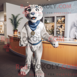 Silver Mountain Lion mascot...