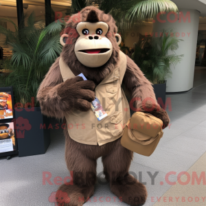 Figura de máscara de gorila...