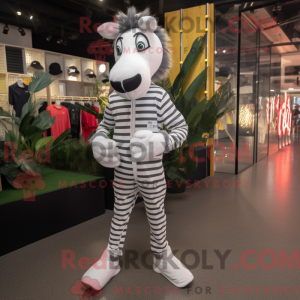 Mascotte de zèbre blanc...
