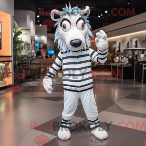 Mascotte de zèbre blanc...
