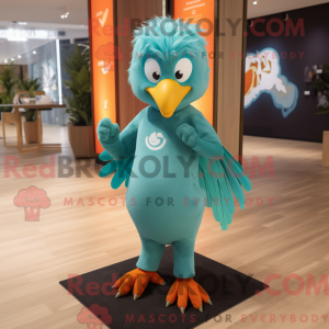 Personaggio mascotte ciano...
