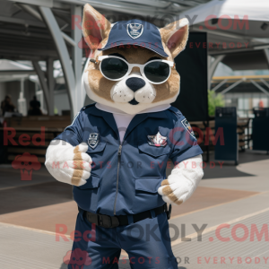 Navy Lynx maskot kostume...
