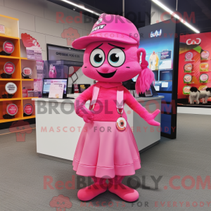 Costume mascotte de Pink...