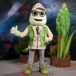 Cream Asparges maskot...