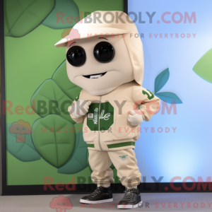 Cream Beanstalk mascot...