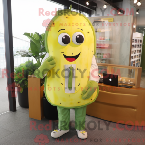 Lemon Yellow Celery mascot...