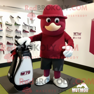 Bordowa torba golfowa...