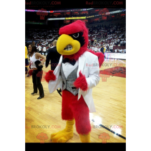 Black and yellow red eagle mascot - Redbrokoly.com